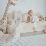 Modulárna detská pohovka, 8 dielov, z jemného manšestru, slimcord • gustav