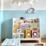 Montessori knižnica z dreva FSC • dune